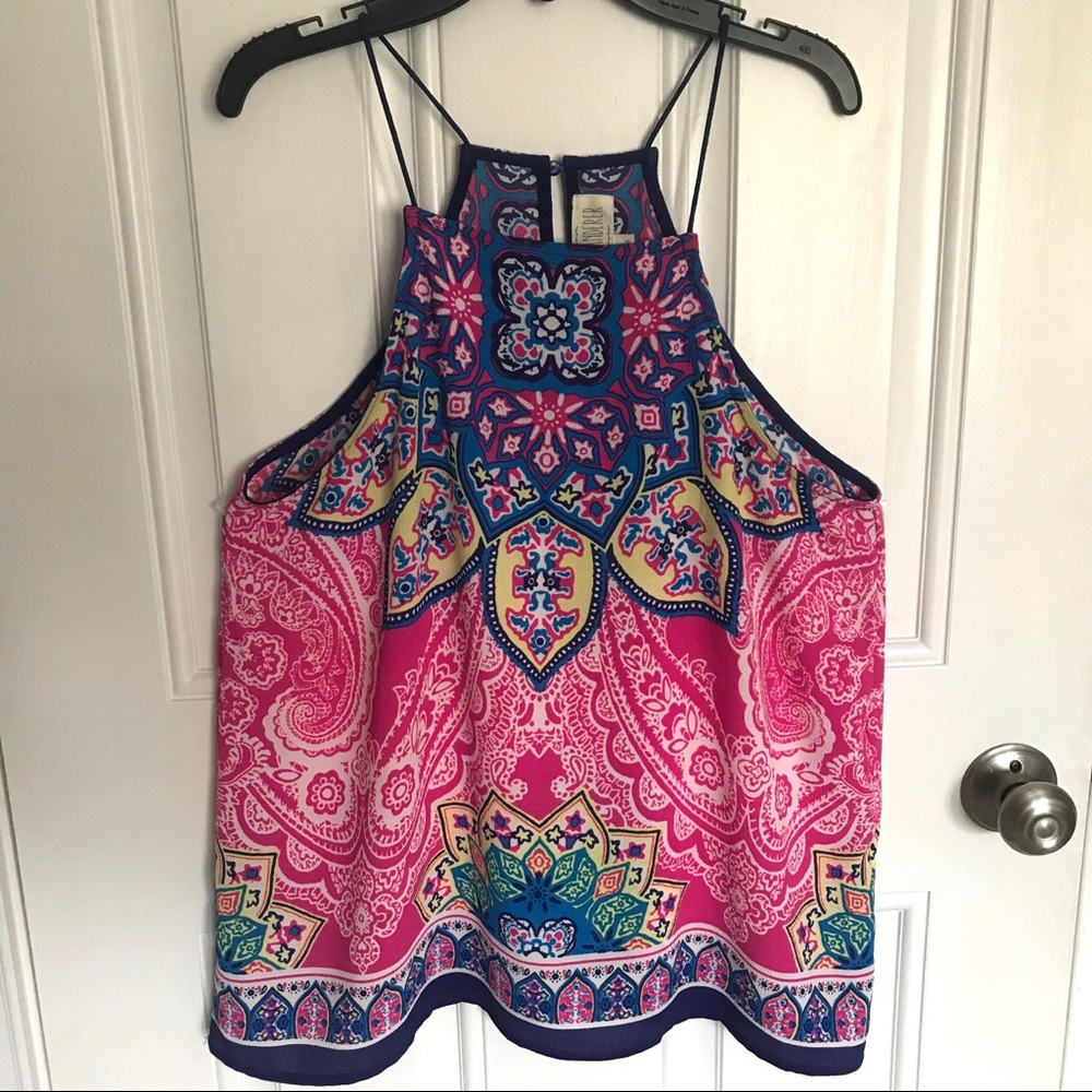 Boutique patterned tank